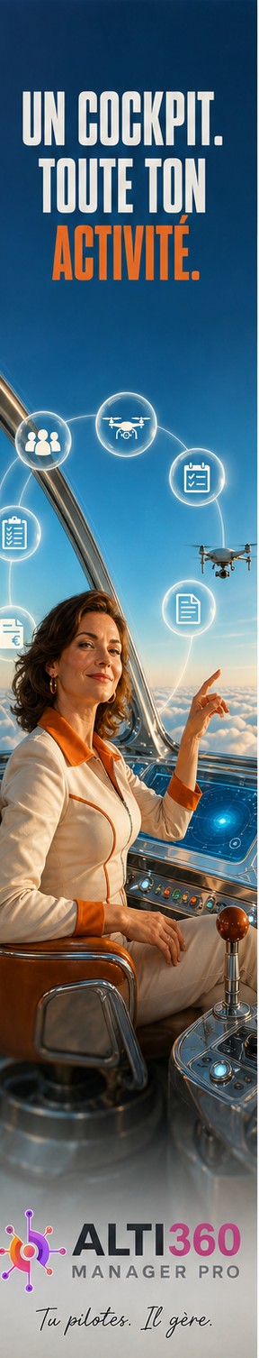 Alti360 Manager Pro — un cockpit pour toute votre activité